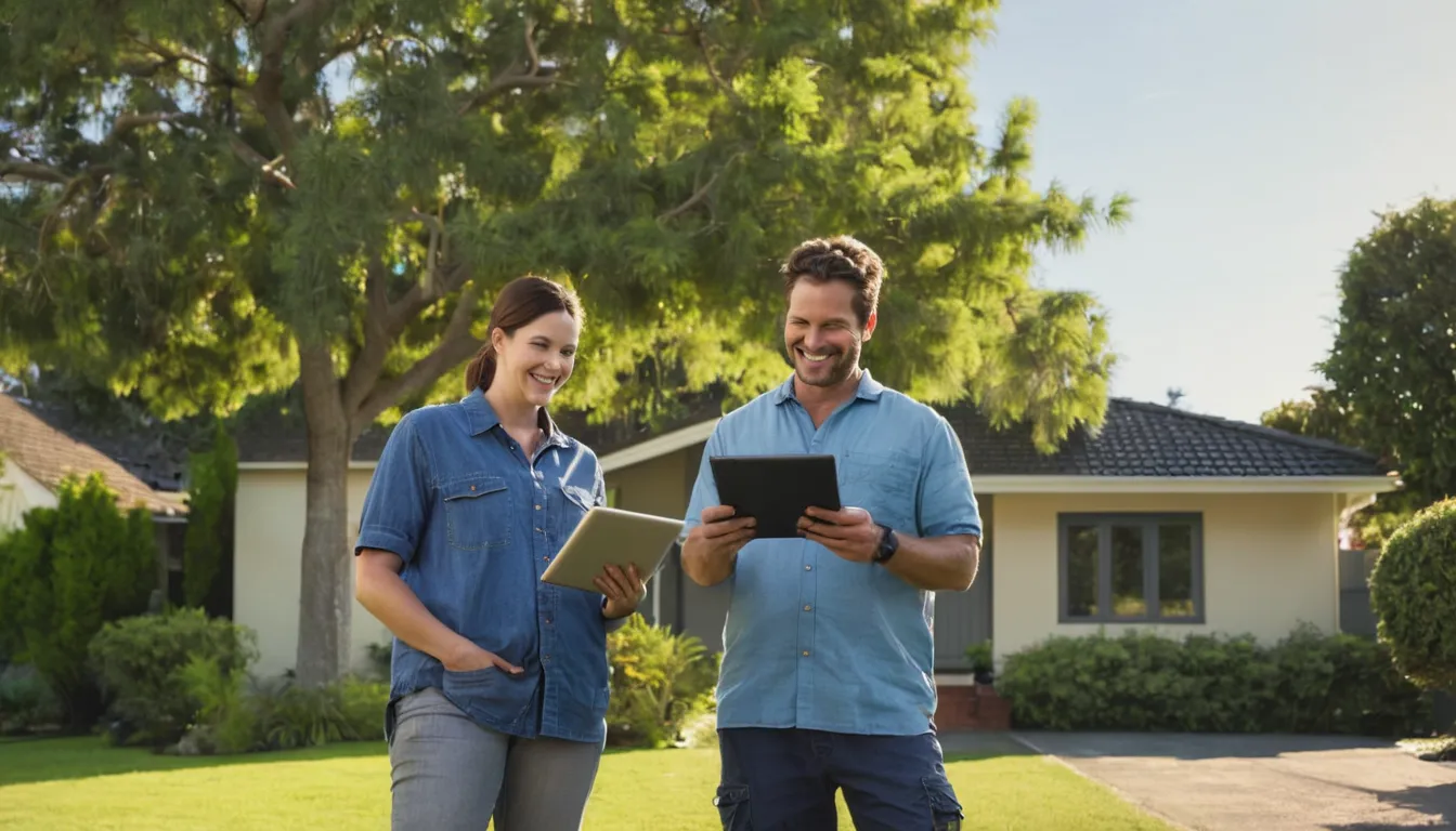 Homeowner reviewing a tree removal checklist with a provider in the Pacifica area